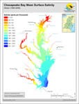 Chesapeake Bay Mean Surface Salinity Winter 1985 2006